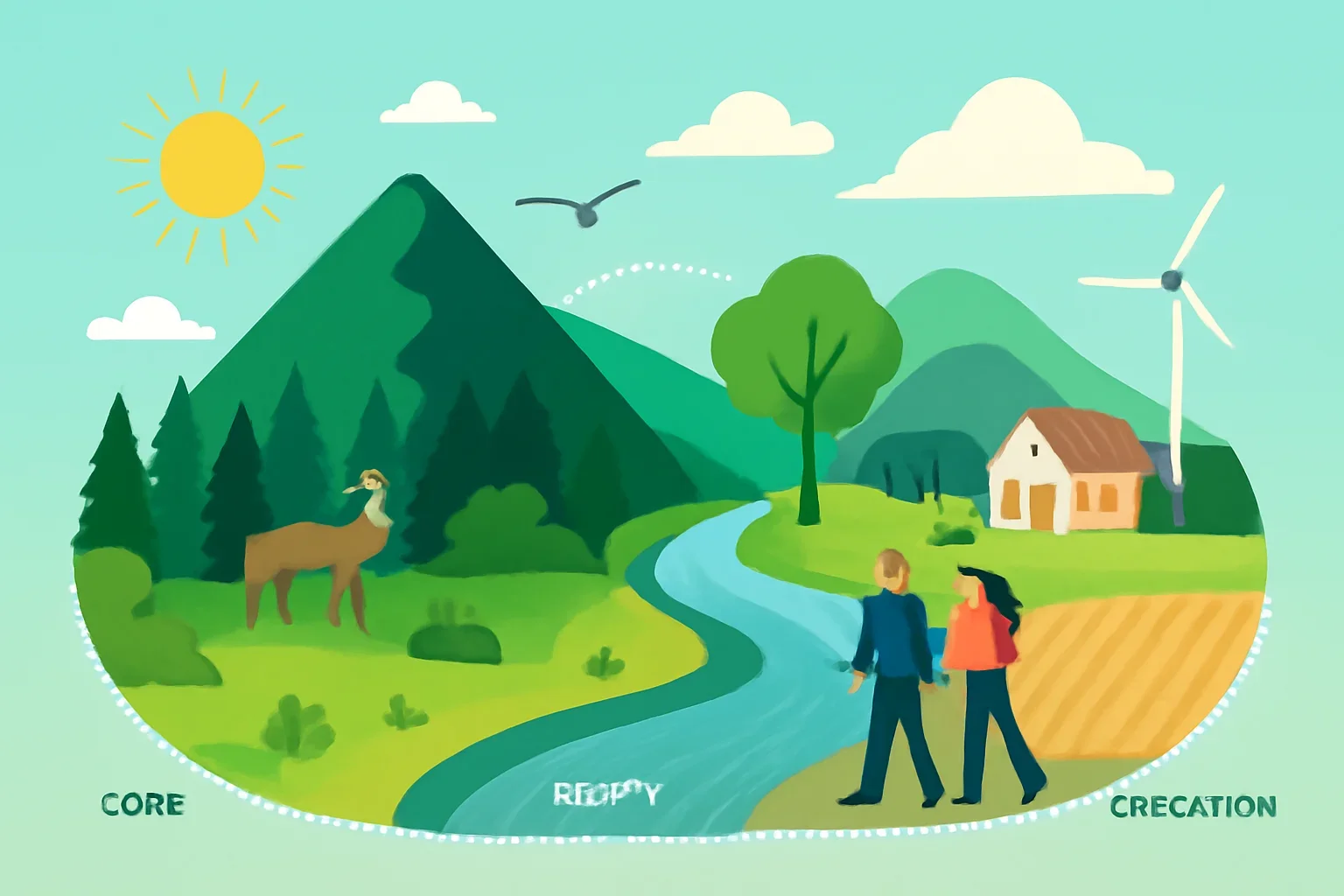 Illustration supporting the article How Biosphere Reserves Work.
