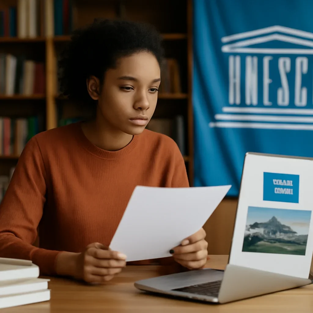 Supporting visual for How to Cite UNESCO News and Reports showing people, documents or places tied to the topic.