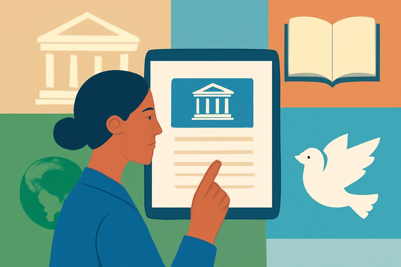 Illustration supporting the article How to Follow UNESCO News by Topic.