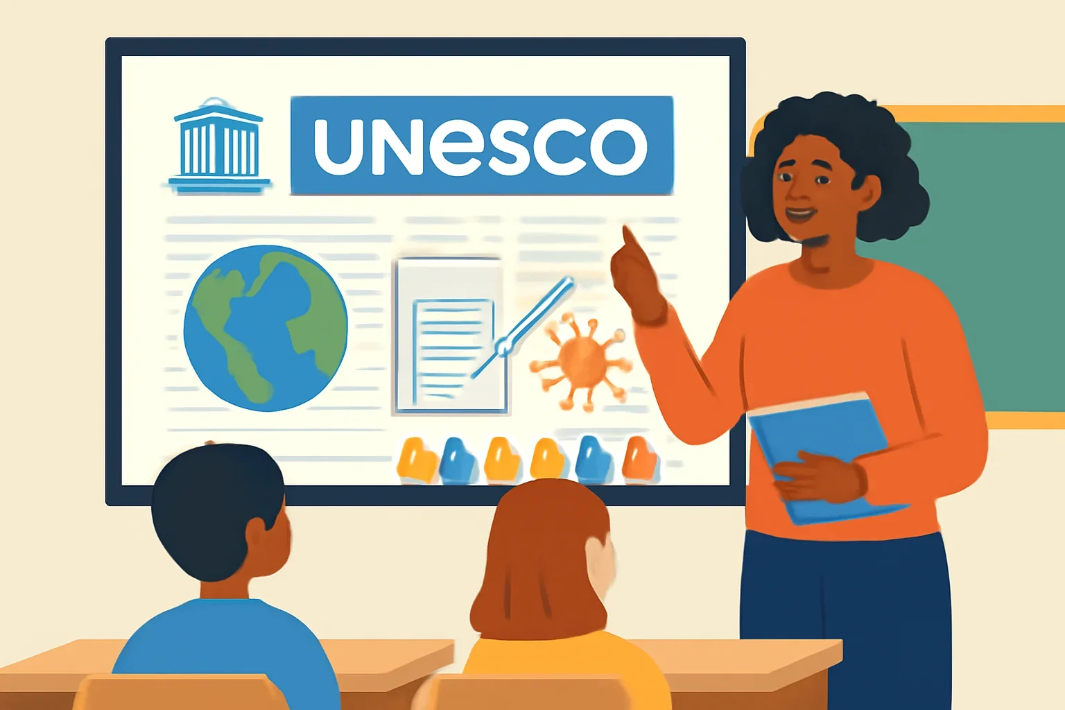 Illustration supporting the article How to Use UNESCO News in the Classroom.
