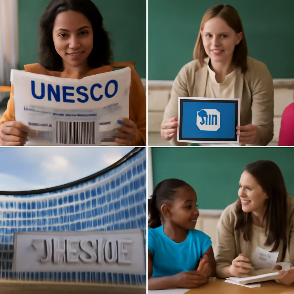 Supporting visual for How to Use UNESCO News in the Classroom showing people, documents or places tied to the topic.