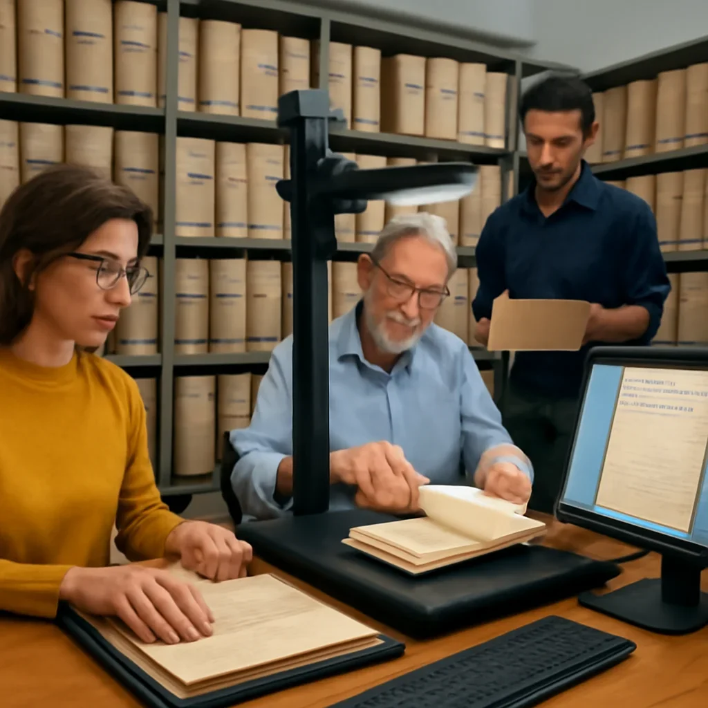 Supporting visual for How UNESCO Archives Are Being Digitized showing people, documents or places tied to the topic.