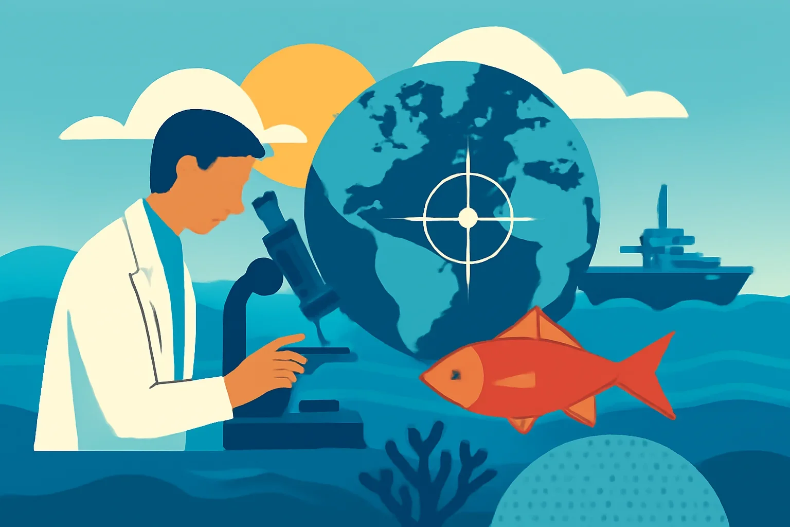 Illustration supporting the article UNESCO Ocean Science Explained.