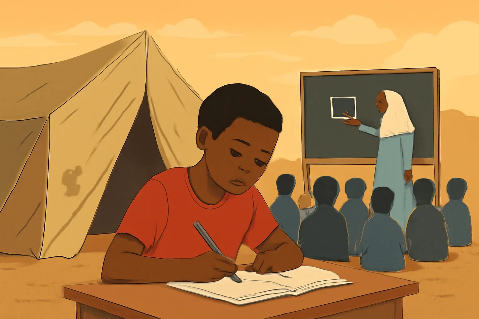 Illustration supporting the article What Does Education in Emergencies Mean?.