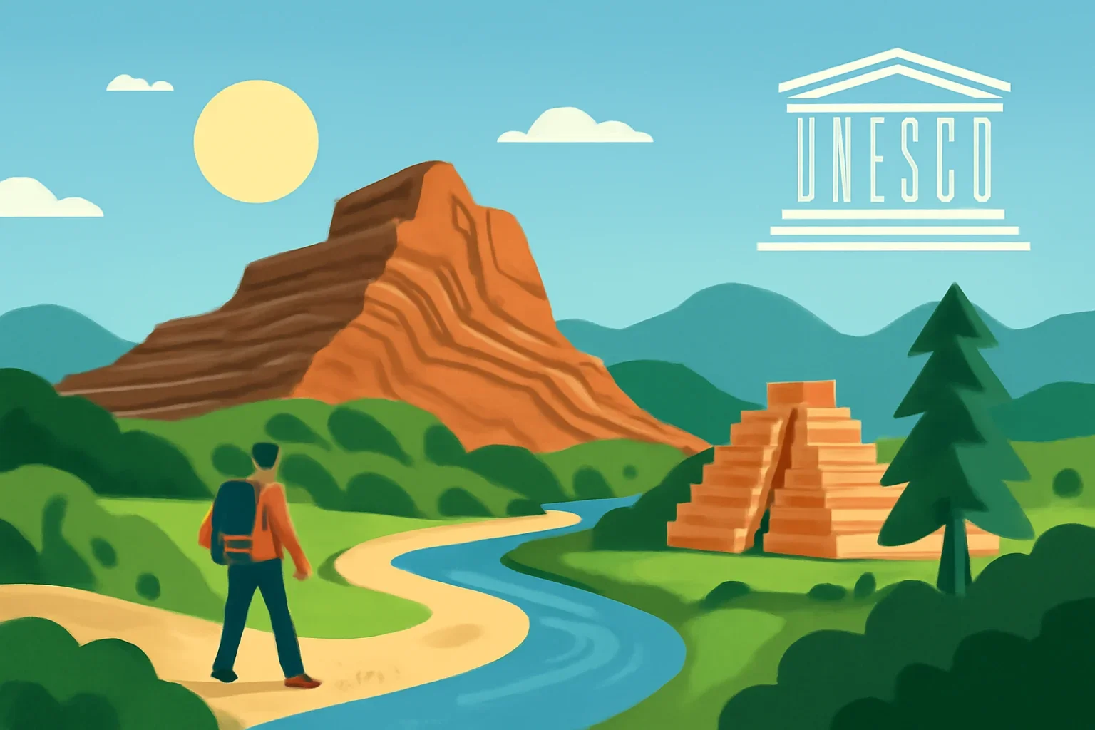 Illustration supporting the article What Is a UNESCO Global Geopark?.