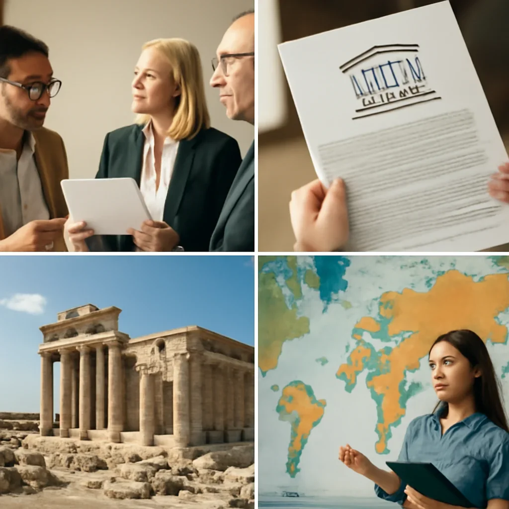 Supporting visual for What Is UNESCO and What Does It Do? showing people, documents or places tied to the topic.