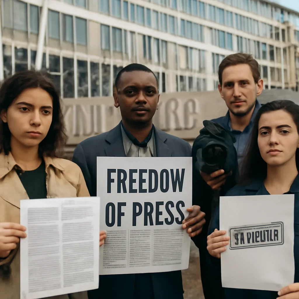 Supporting visual for Why Press Freedom Matters to UNESCO showing people, documents or places tied to the topic.