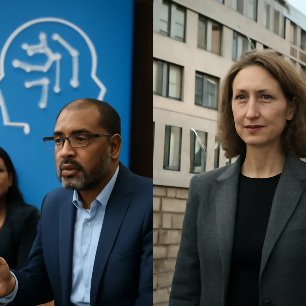 Supporting visual for AI Ethics vs AI Governance showing the people or places behind the coverage.