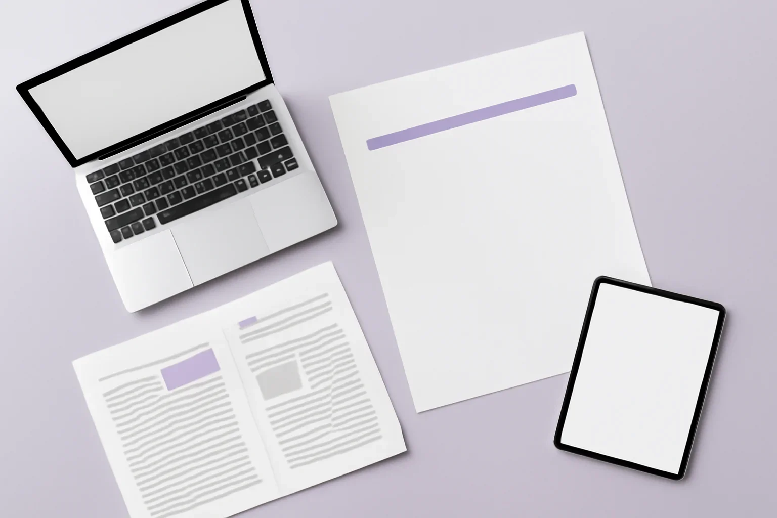 Disclaimer page visual with editorial documents, screens and publishing workflow details.