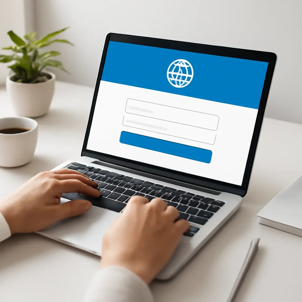 Reader signing up for a UNESCO news email digest on a laptop.