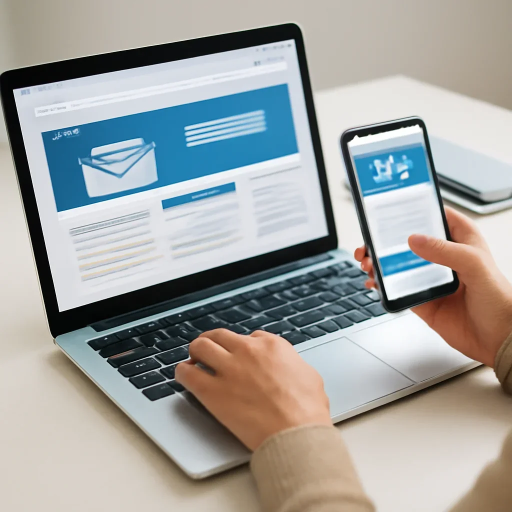 Reader using Email Newsletters resources to follow UNESCO developments more clearly.