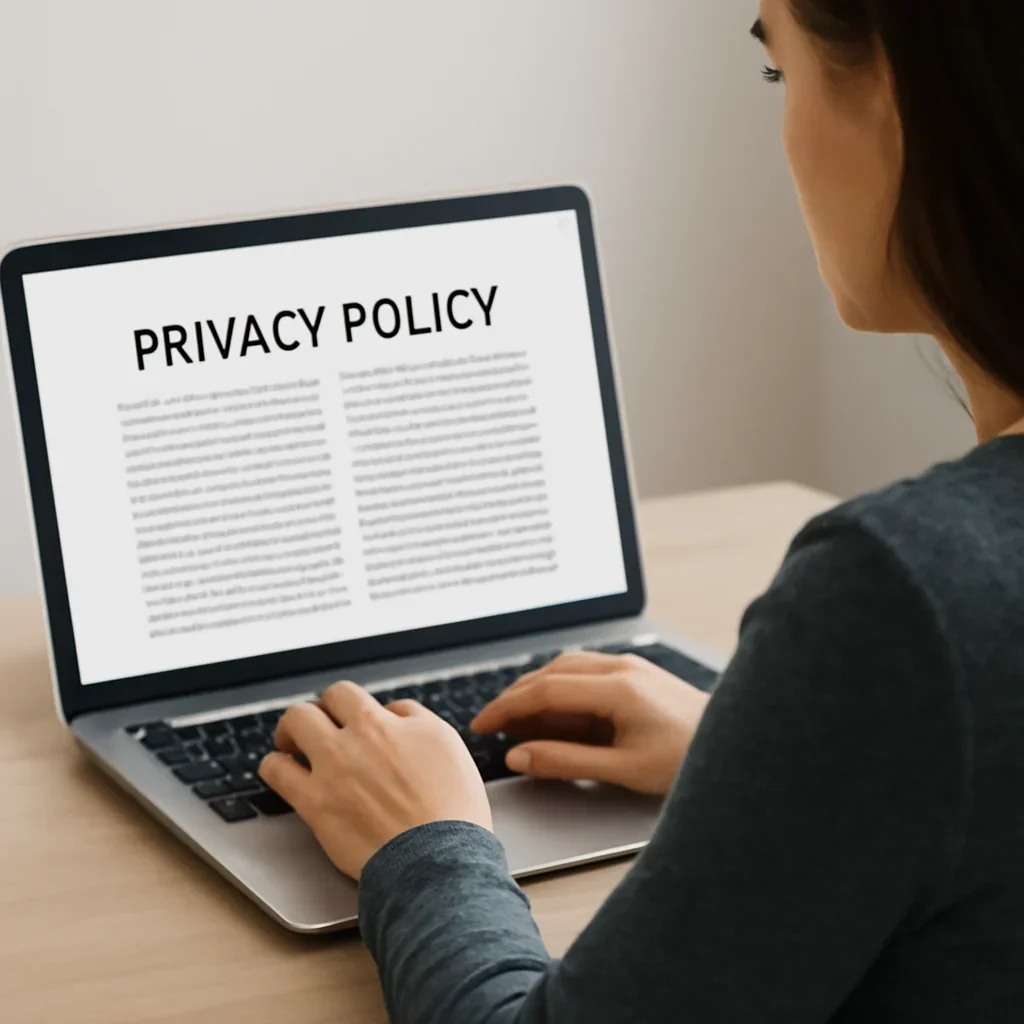 Reader reviewing newsroom guidance related to Privacy Policy.