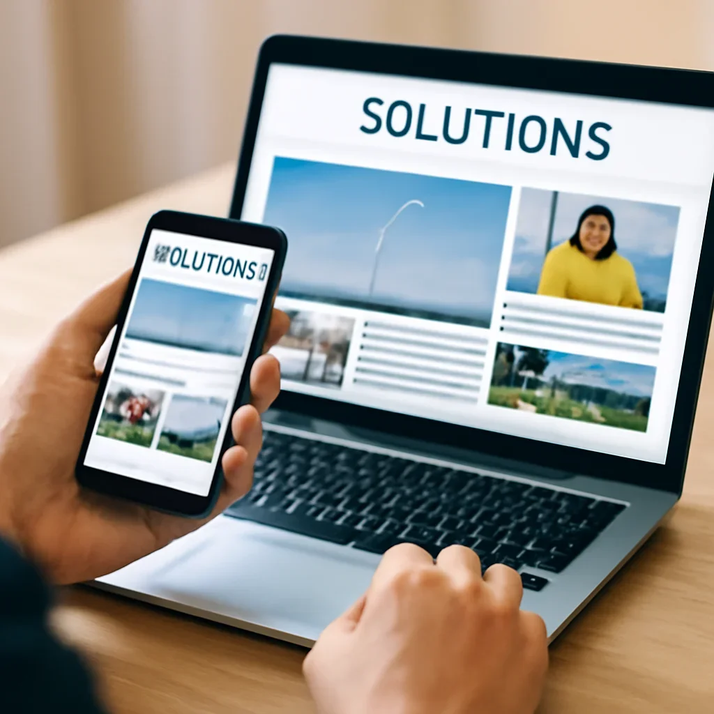 Reader using Solutions resources to follow UNESCO developments more clearly.