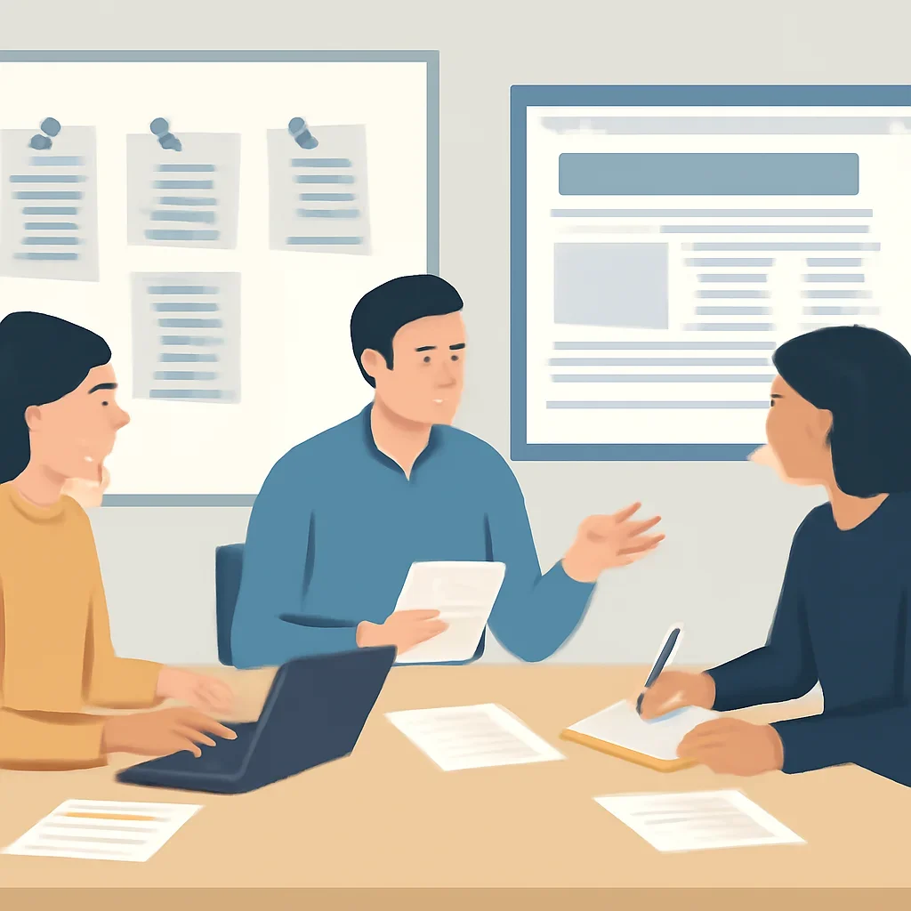 Editorial planning visual for For Policymakers with stories, reports or updates in review.