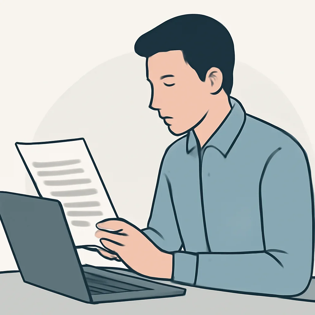 Reader reviewing newsroom guidance related to Terms.