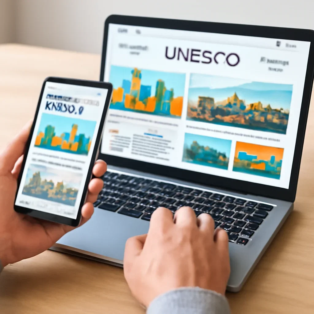 Reader using Creative Cities resources to follow UNESCO developments more clearly.