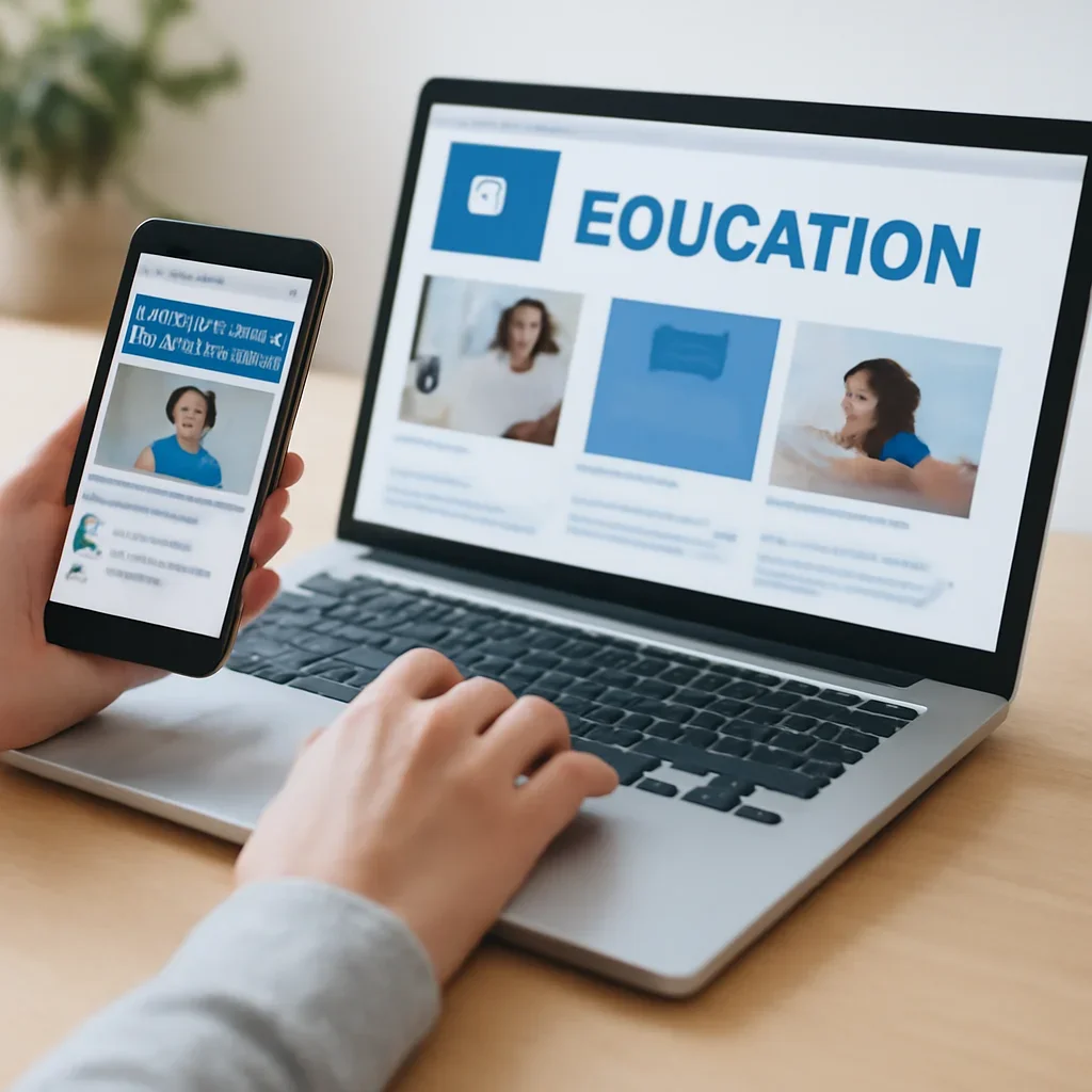Reader using Education resources to follow UNESCO developments more clearly.