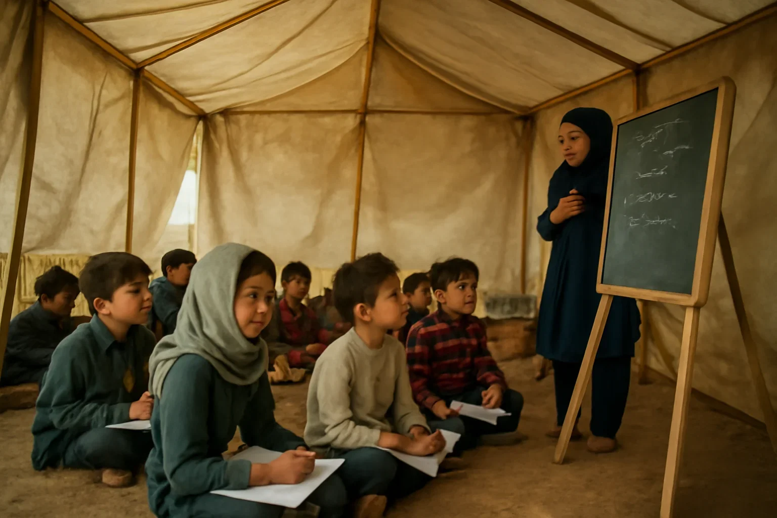 Education in Emergencies coverage visual connected to education continuity in crises and conflict.