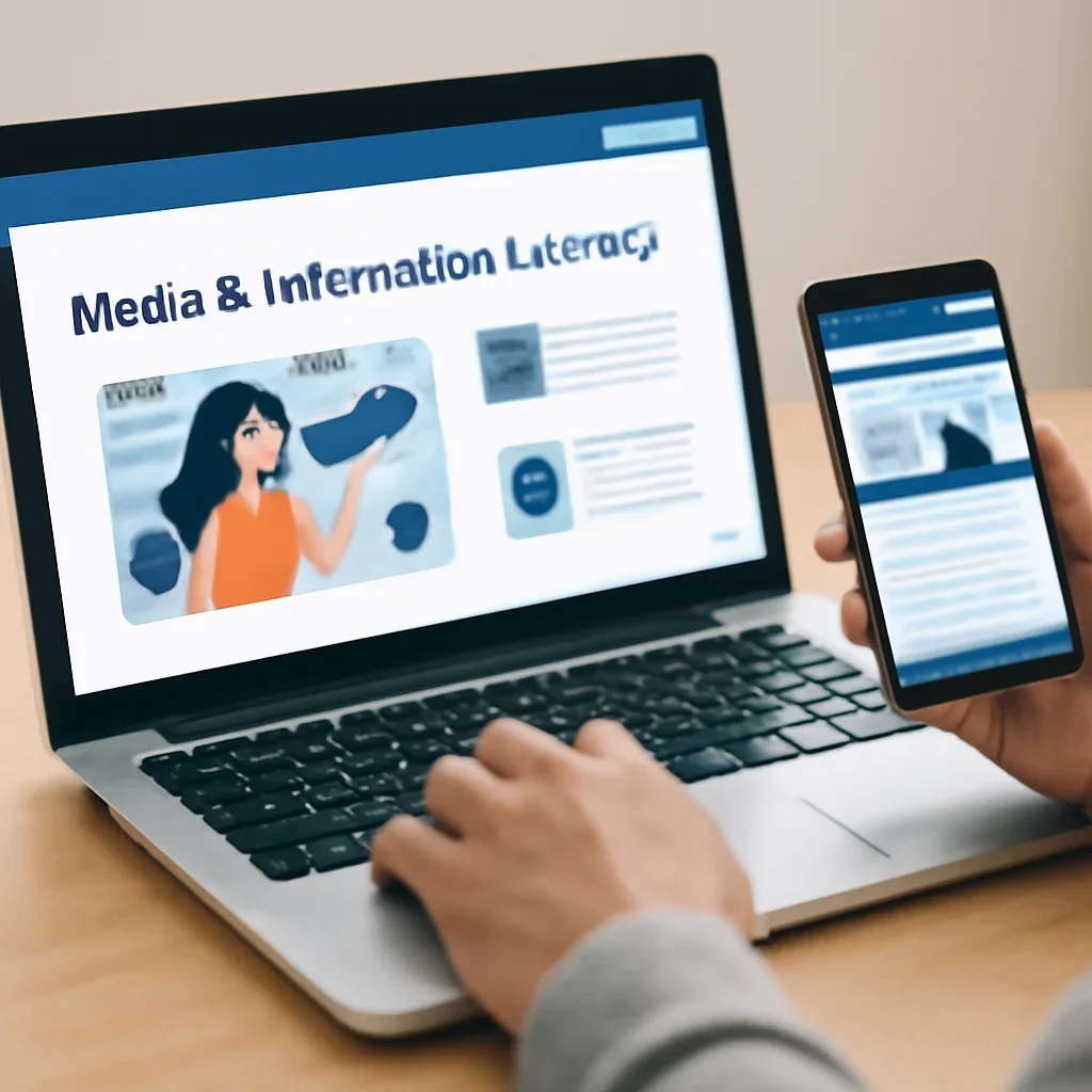 Reader using Media & Information Literacy resources to follow UNESCO developments more clearly.
