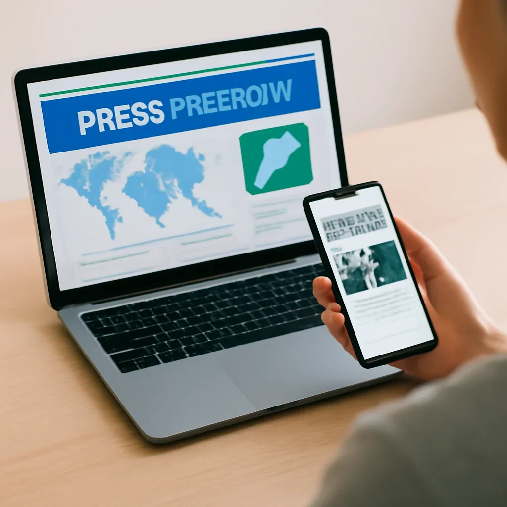Reader using Press Freedom resources to follow UNESCO developments more clearly.