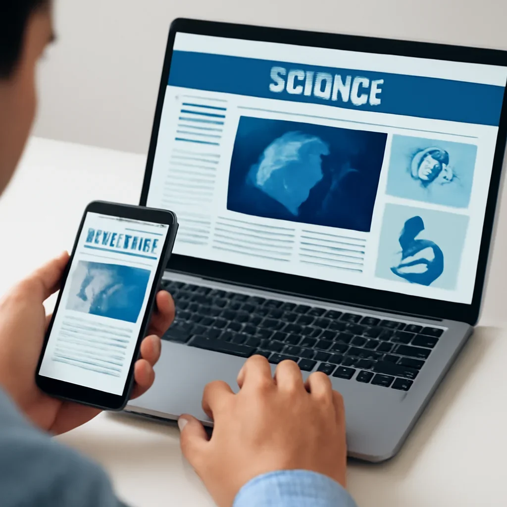 Reader using Science resources to follow UNESCO developments more clearly.