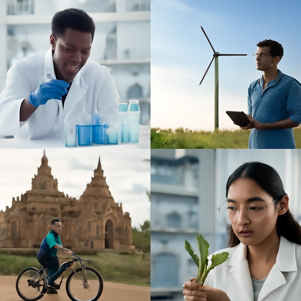 Supporting visual for Science showing the people or places behind the coverage.